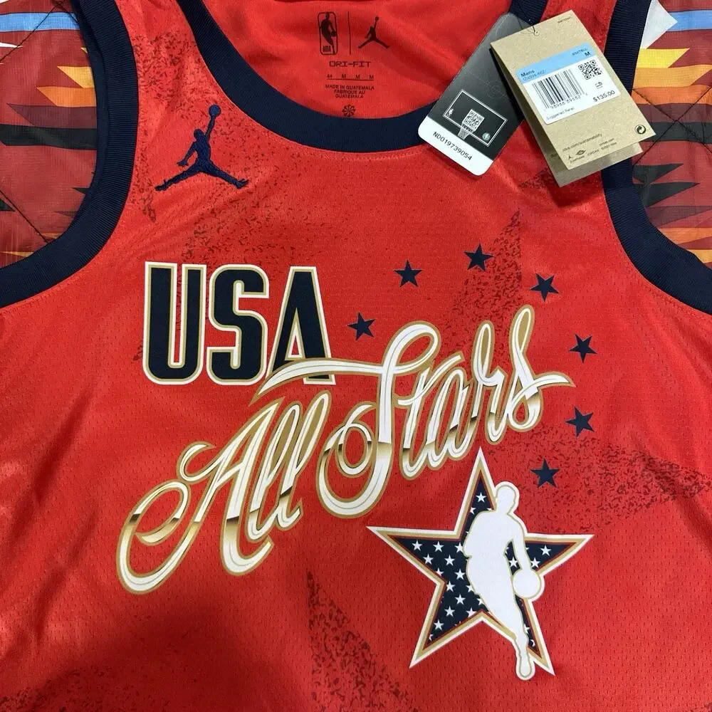 NEW YORK KNICKS Jalen Brunson 2026 NBA All Star USA Jordan Jersey Men’s Medium